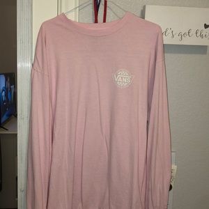 Cute vans light pink long sleeve shirt!!